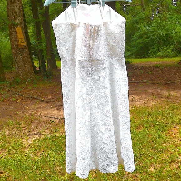 NEW Lilly Pulitzer Sienna Resort White Dress 2 Linings+Straps Lame Hem Sz16 R288 - Picture 6 of 15